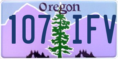 OR license plate 107IFV