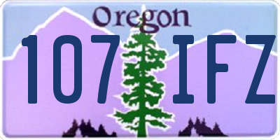 OR license plate 107IFZ