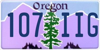 OR license plate 107IIG