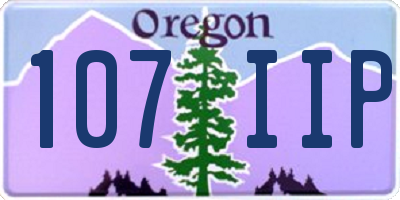OR license plate 107IIP