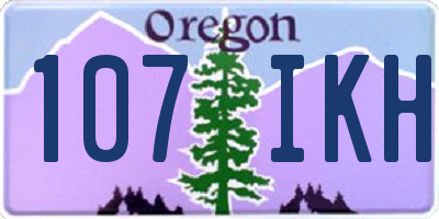 OR license plate 107IKH