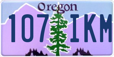 OR license plate 107IKM