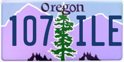 OR license plate 107ILE