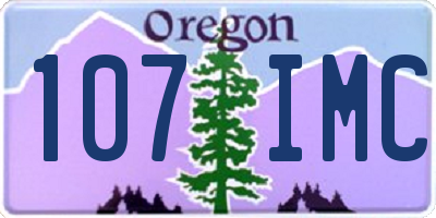 OR license plate 107IMC
