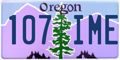OR license plate 107IME