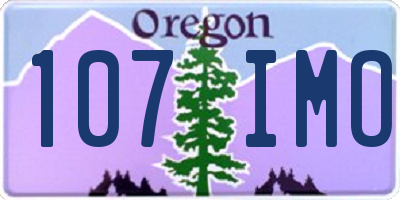 OR license plate 107IMO