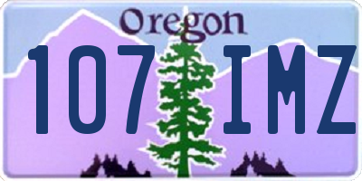 OR license plate 107IMZ