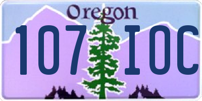 OR license plate 107IOC