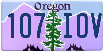 OR license plate 107IOV
