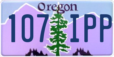 OR license plate 107IPP