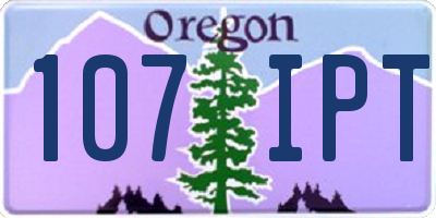 OR license plate 107IPT