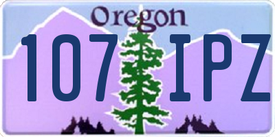 OR license plate 107IPZ