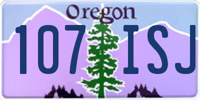 OR license plate 107ISJ
