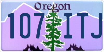 OR license plate 107ITJ