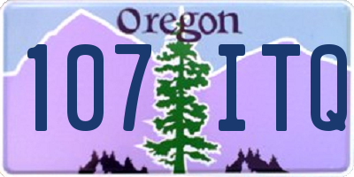 OR license plate 107ITQ