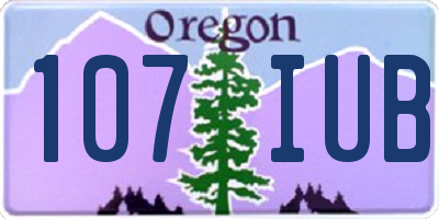 OR license plate 107IUB