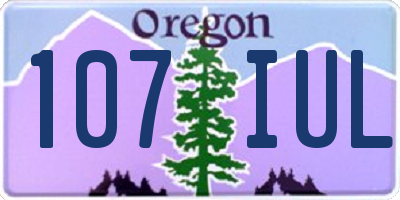 OR license plate 107IUL