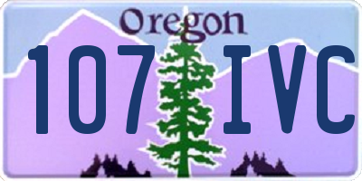 OR license plate 107IVC