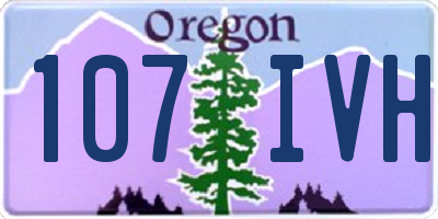 OR license plate 107IVH
