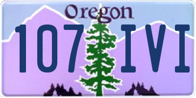 OR license plate 107IVI