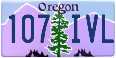 OR license plate 107IVL