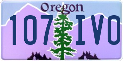 OR license plate 107IVO