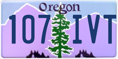 OR license plate 107IVT
