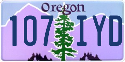 OR license plate 107IYD