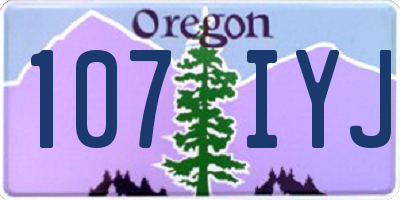 OR license plate 107IYJ