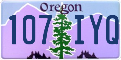 OR license plate 107IYQ