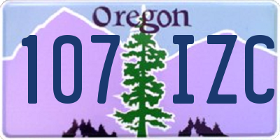 OR license plate 107IZC