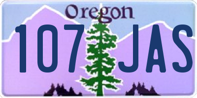 OR license plate 107JAS