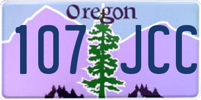 OR license plate 107JCC