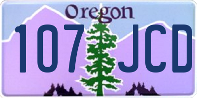 OR license plate 107JCD