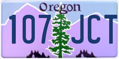 OR license plate 107JCT