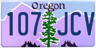 OR license plate 107JCV