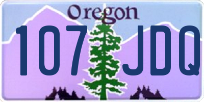OR license plate 107JDQ