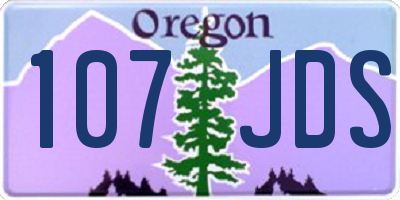 OR license plate 107JDS