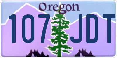 OR license plate 107JDT