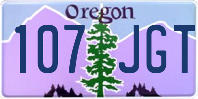 OR license plate 107JGT