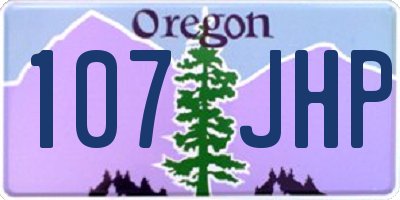 OR license plate 107JHP