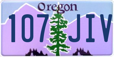 OR license plate 107JIV