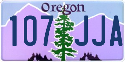 OR license plate 107JJA