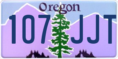 OR license plate 107JJT