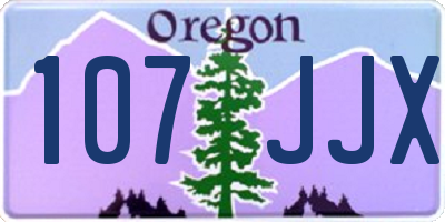 OR license plate 107JJX