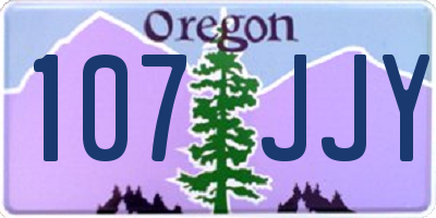 OR license plate 107JJY