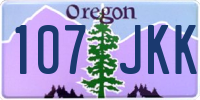 OR license plate 107JKK