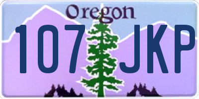 OR license plate 107JKP