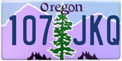 OR license plate 107JKQ