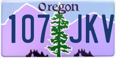 OR license plate 107JKV